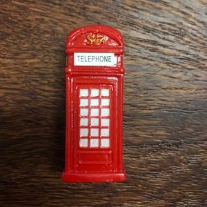 Telephone booth mini statue